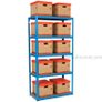 Value Shelving 1780h x 900w x 450d 5 Level 175kg UDL Blue Image 10