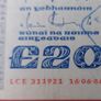 Irish 1986 "YEATS" Twenty pound note in V.Fine condition Image 2