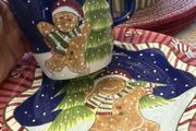 Christmas Gingerbread Men Mugs and Side Plates