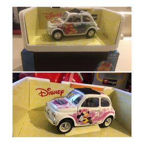 Disney Fiat 500 lot Scale 1/16