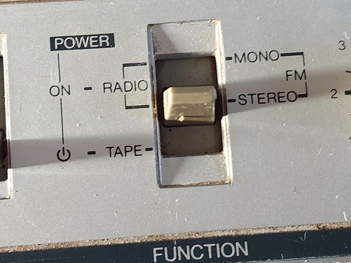 Vintage SHARP Stereo Radio Cassette Recorder, Model GF-4343E(S), Radio works great, Tape Deck does not play tapes. Excellent Volume