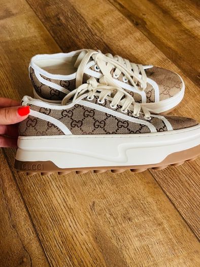 GG platformed sneakers