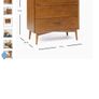 West Elm chest of drawers Image 4