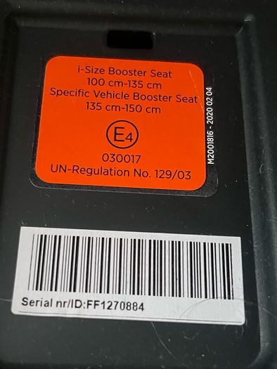 BeSafe iZi Flex FIX i-Size High Back Booster Seat | Black Cab | Excellent Condition