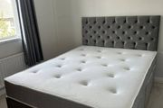 Double Bed And Mattress With Headboard