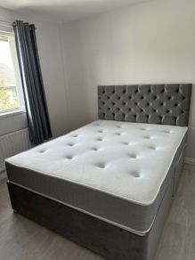 Double Bed And Mattress With Headboard