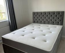Double Bed And Mattress With Headboard
