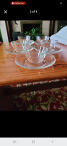 Glass espresso set