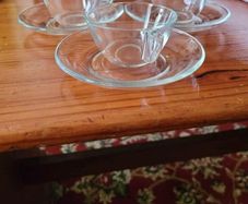 Glass espresso set