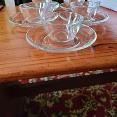 Glass espresso set