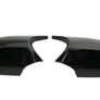 Gloss Black Wing Mirror Cover Cap For BMW E81 E87 E90 E91 E92 E93 LCI Facelift Image 2