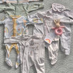 6 sleepsuits |  1- 3 months