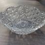 Large Heavy Cut Glass Crystal Style Centrepiece / Fruit Bowl, 25cm Image 2