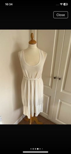 Cream Lauren Vidal dress size 14