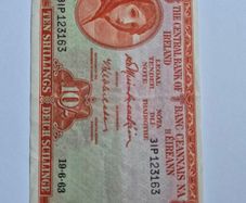 1963 ten shillings banknote
