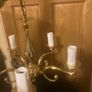 Vintage brass 5 light free postage Image 3