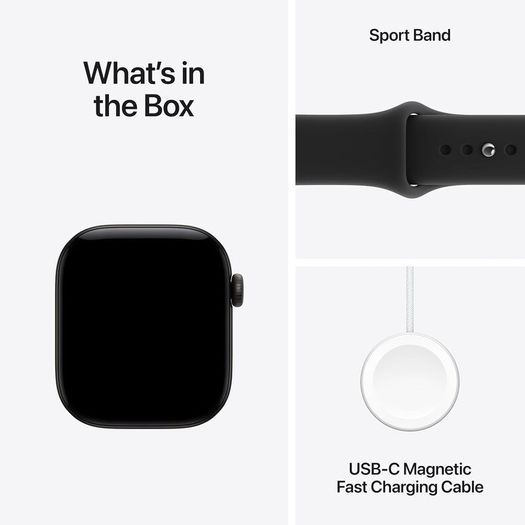 Apple Watch Series 12 GPS 42mm Smartwatch Black Aluminium Case