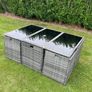 New Cube Garden Rattan Furniture Set / 10 Seater / Dining Table / Chairs / Delivery Image 6