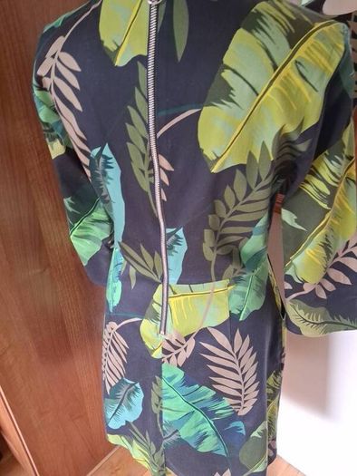 Stunning Heavy Cotton Dress by Oui Size 12