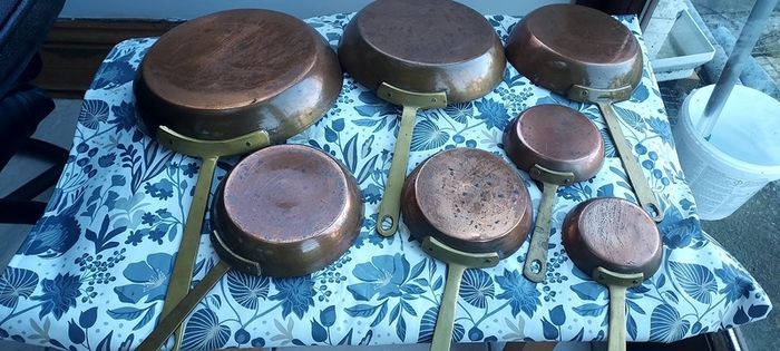 Set of Copper frying pans