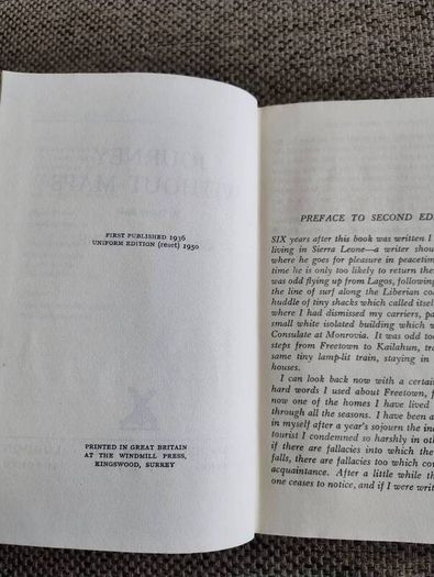 Graham Greene Journey Without Maps 1950 hardback with dustcover in good condition with some signs of wear on the dustcover see photos FREE STANDARD POSTAGE INCLUDED