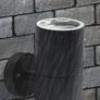 NEW SALE | Black Double Up Down Outdoor Stainless Steel Wall Light, Use GU10 IP65 Image 2