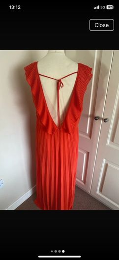 Orange Zara dress size 14