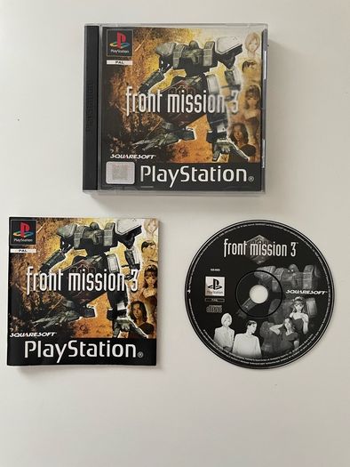 PlayStation 1 PS1 Front Mission 3 PAL Europe Complete with Manual Mint Disc