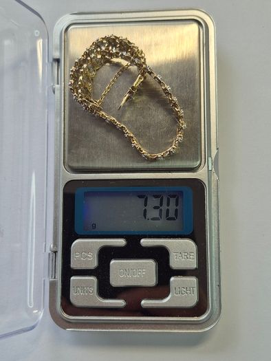 9ct gold diamond bracelet.