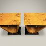 Pair of Architectural Art Deco Style Bedside Lockers / Nightstands Image 2