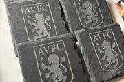 Aston Villa slate coasters