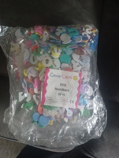 Letter and Numbers stickers