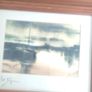 signed print of sea side. Image 9