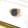 Hallmarked Vintage Gentleman's Signet Ring Image 9