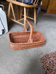 Hand made wicker basket