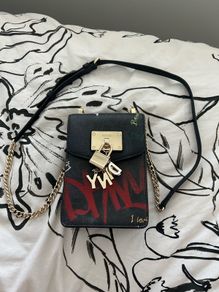 Dkny Signature Graffiti Crossbody Handbag