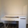 White Computer Desk with Drawers Image 2