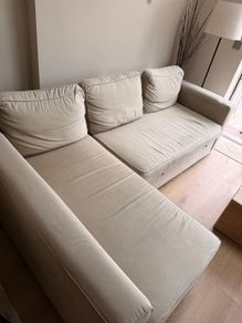 IKEA Manstad corner sofa bed with storage