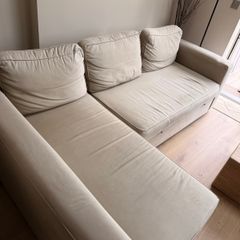 IKEA Manstad corner sofa bed with storage