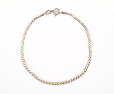 Vintage Italian 925 Sterling Silver Flat Curb Bracelet