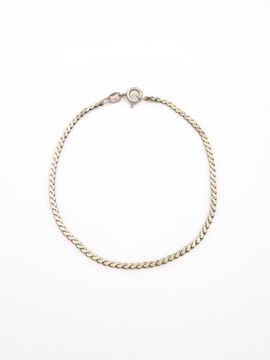 Vintage Italian 925 Sterling Silver Flat Curb Bracelet