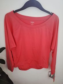 Coral Reebok Dance boxy Tshirt. Size UK8