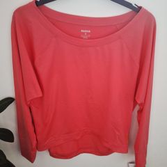 Coral Reebok Dance boxy Tshirt. Size UK8