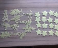 Glow in the dark stars and dinosaurs