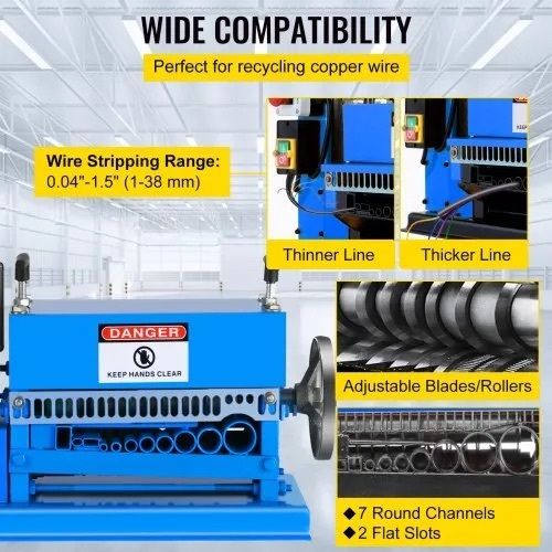 5-38MM Automatic Wire Stripping Machine 370W