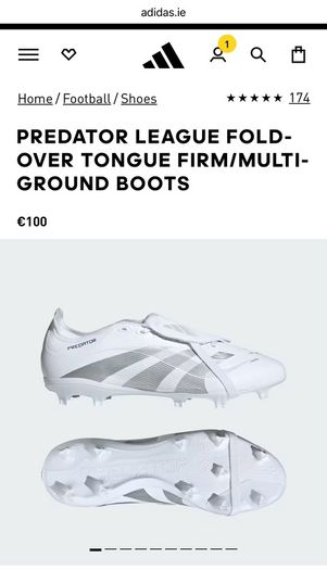 Predator boots size 7
