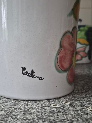 Vintage Terracotta kitchen Canister Set