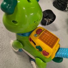 Walking dog, push toy with lights