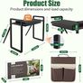Foldable Garden Kneeling and Seat, Anti-Tipping Gardener Stool Widened Thick Soft Kneeling Pad, Heavy Duty Gardening Stool with Garden Tool Bag, Gardening Gift (Black) Image 2