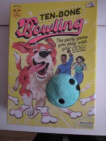 Ten-Bone Bowling Party Game with Dog